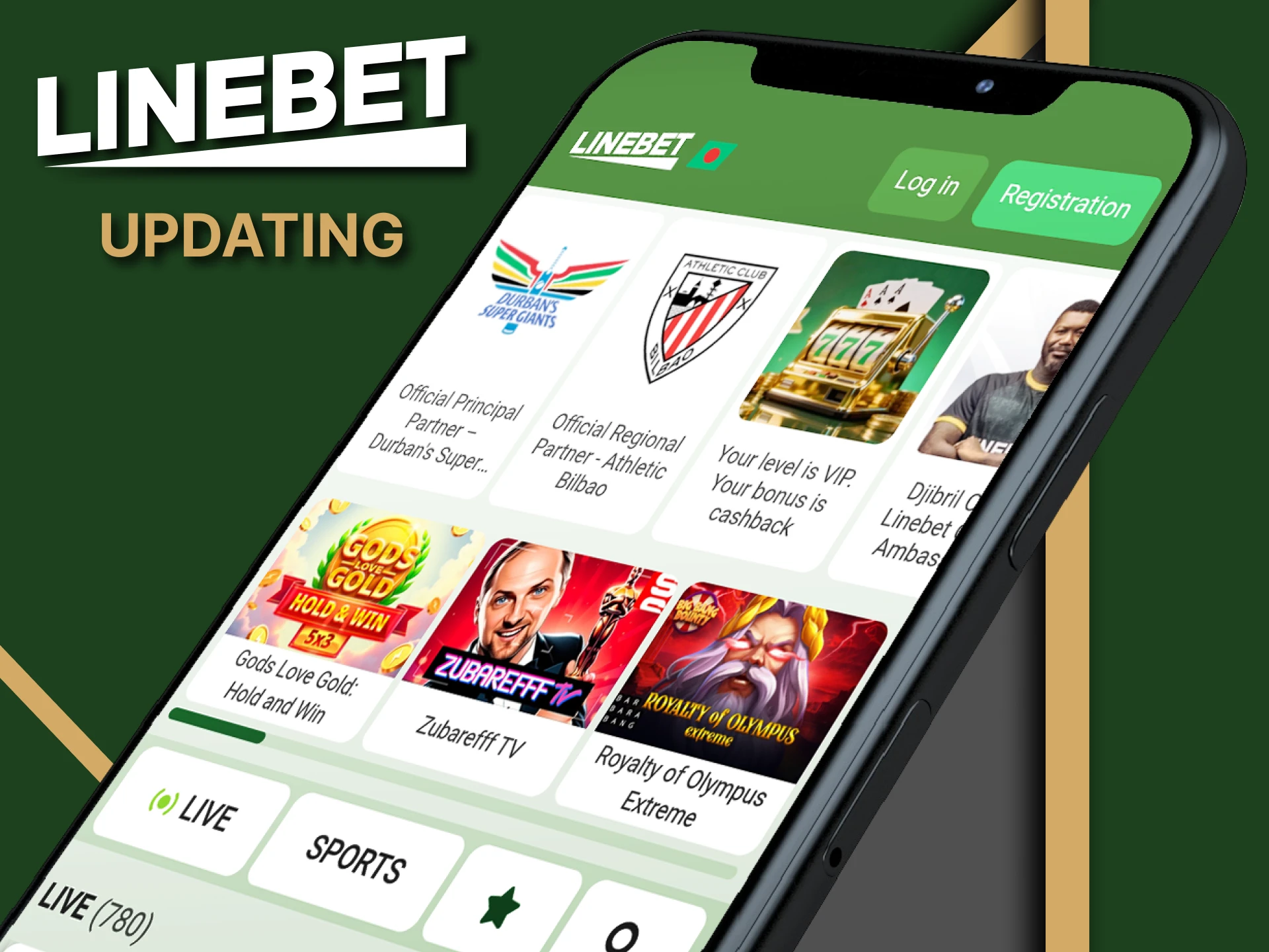 Don't forget to update the Linebet app for high-quality operation.
