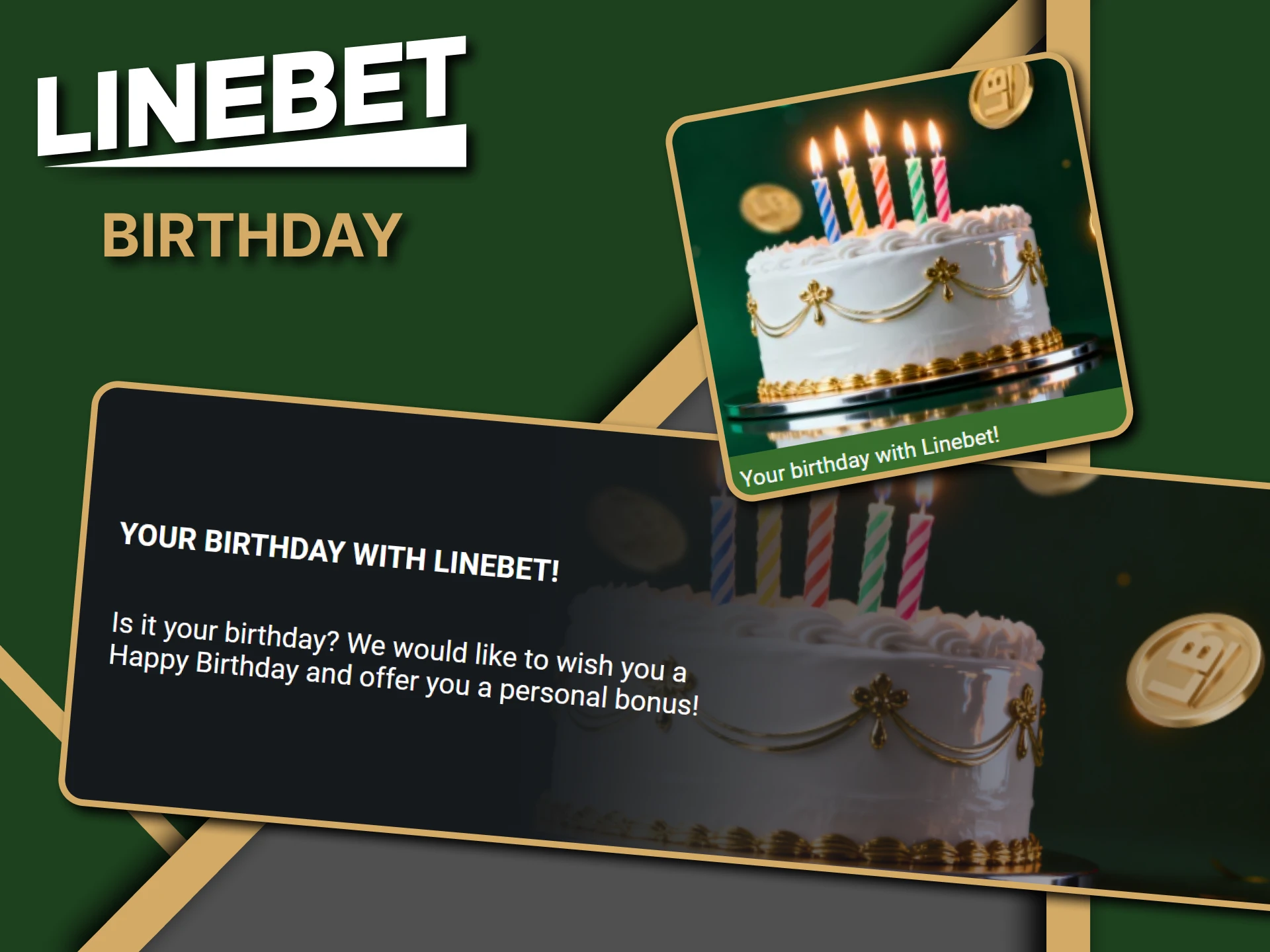 Line bet gives you a gift for your birthday.