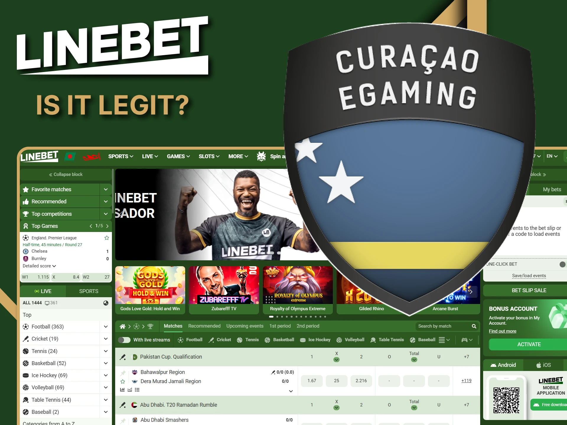 The Linebet website has a special license.